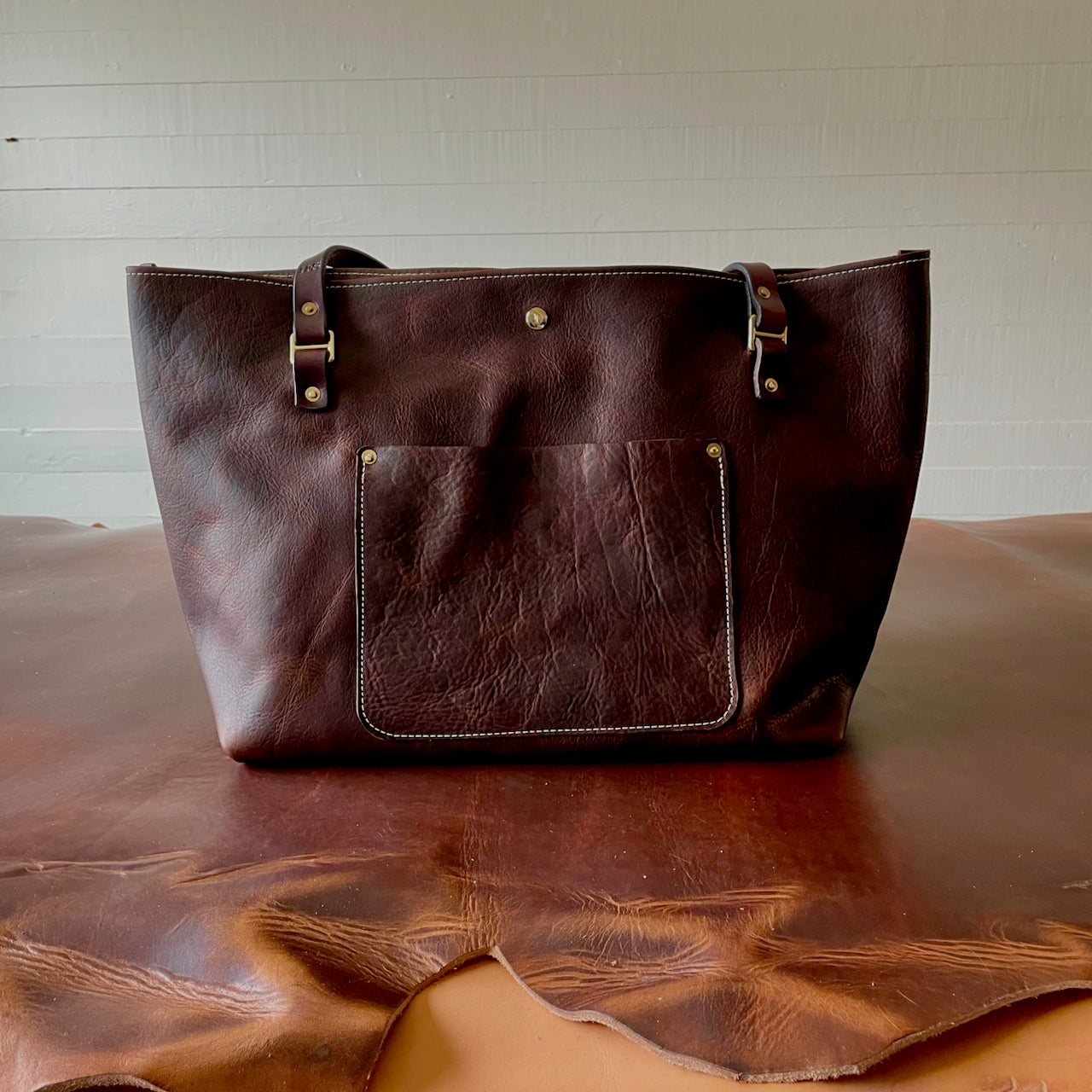 Tote #5004 | DARK BROWN | LARGE