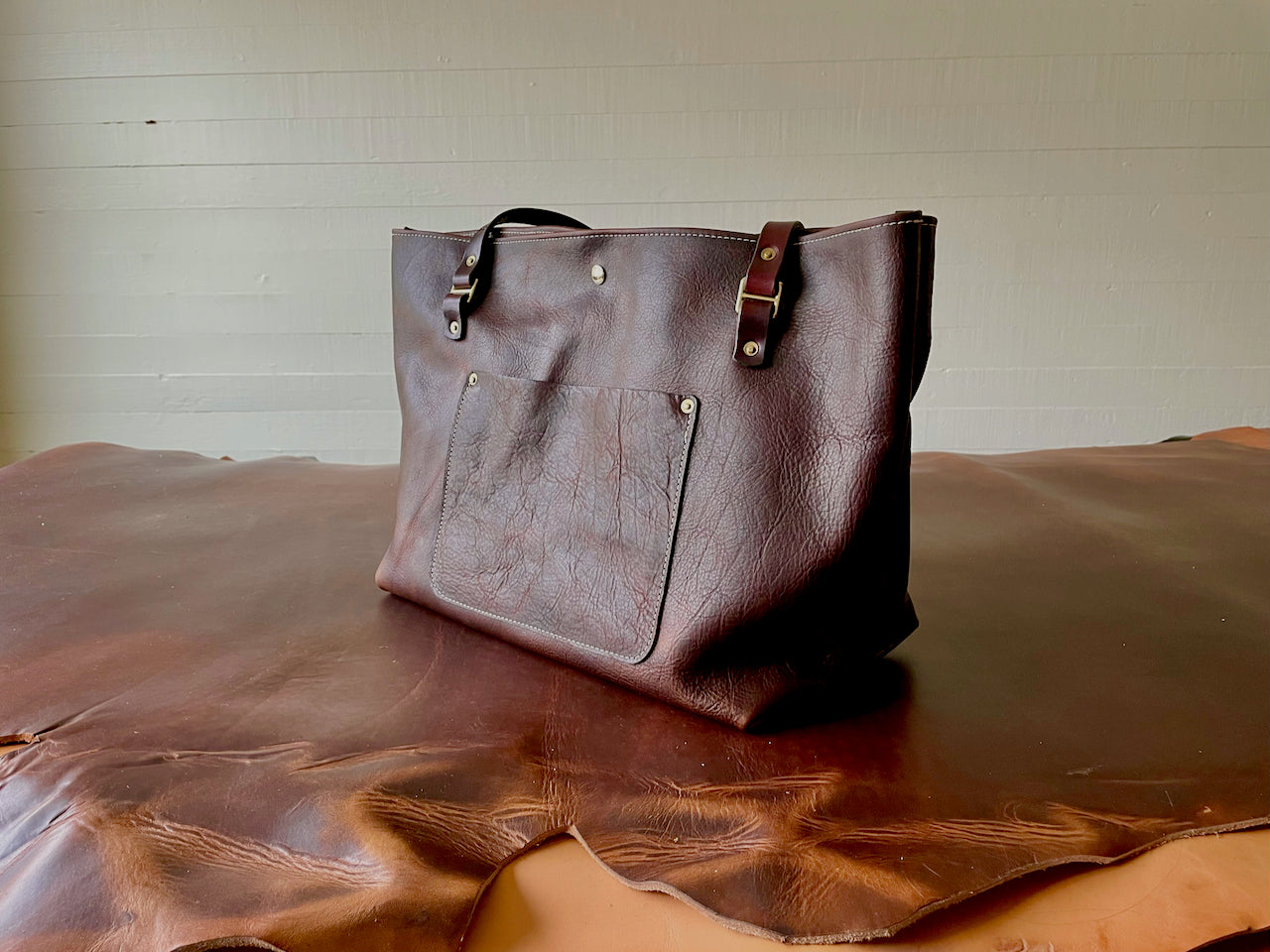 Tote #5004 | DARK BROWN | LARGE