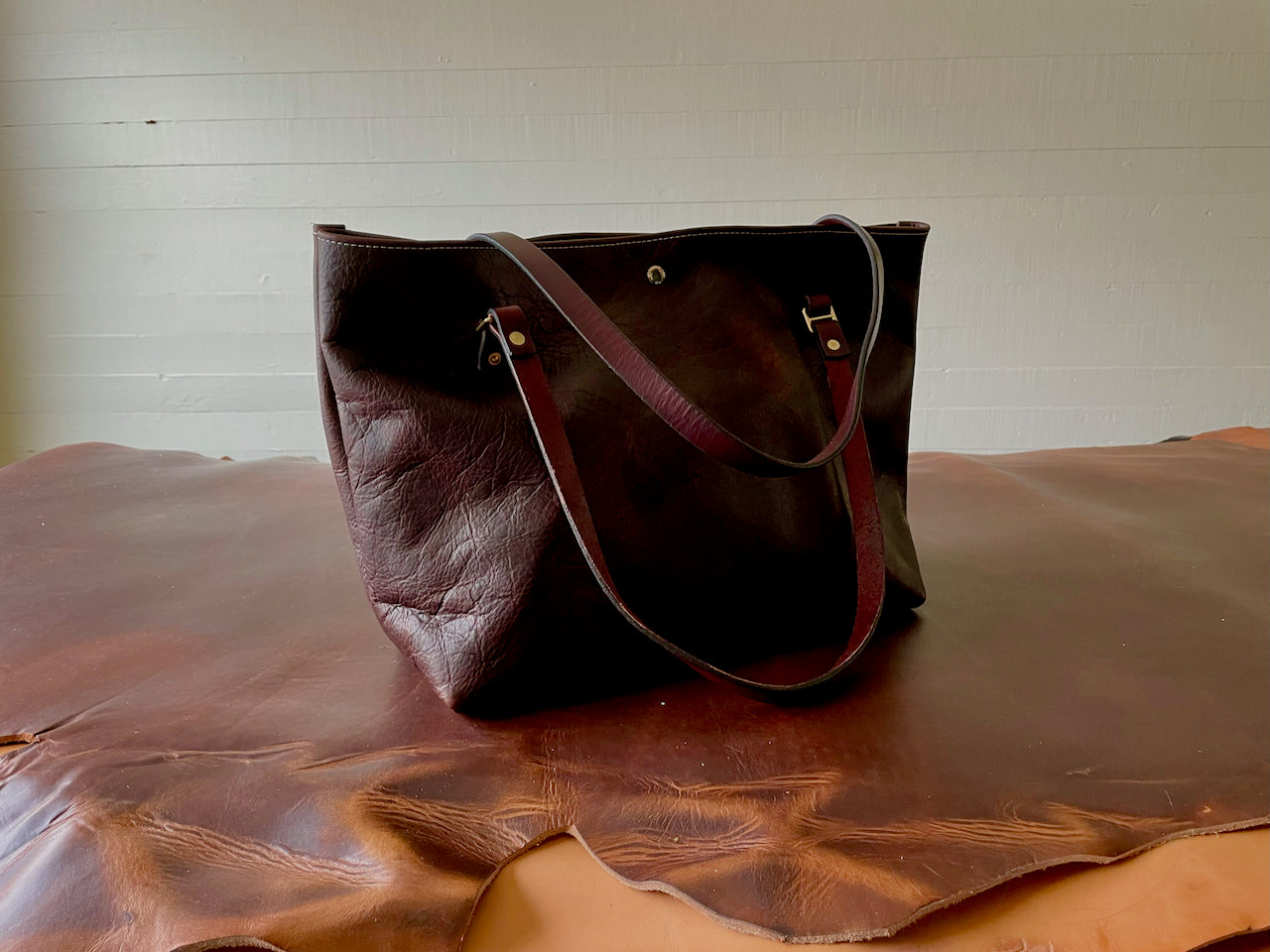 Tote #5004 | DARK BROWN | LARGE