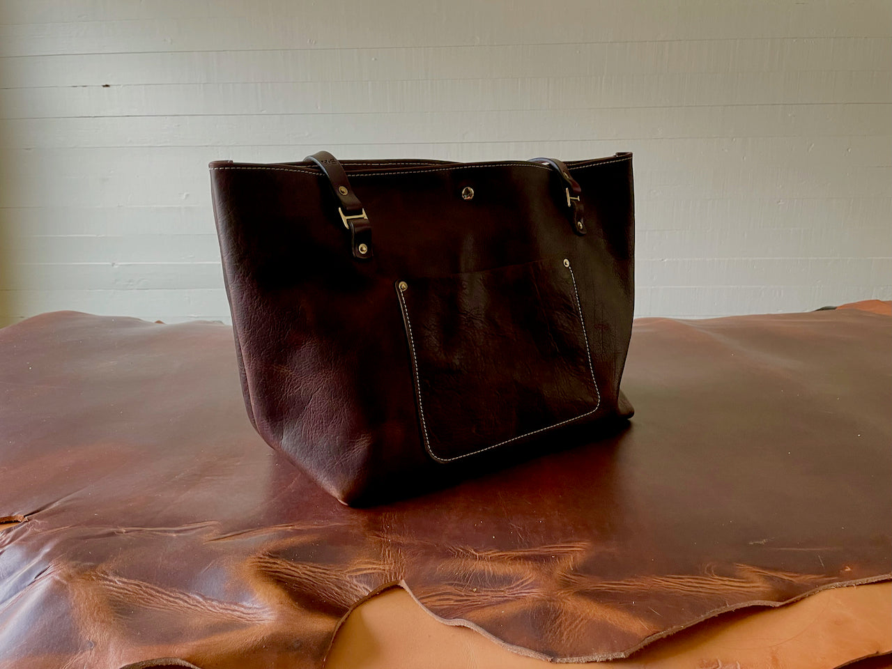 Tote #5004 | DARK BROWN | LARGE