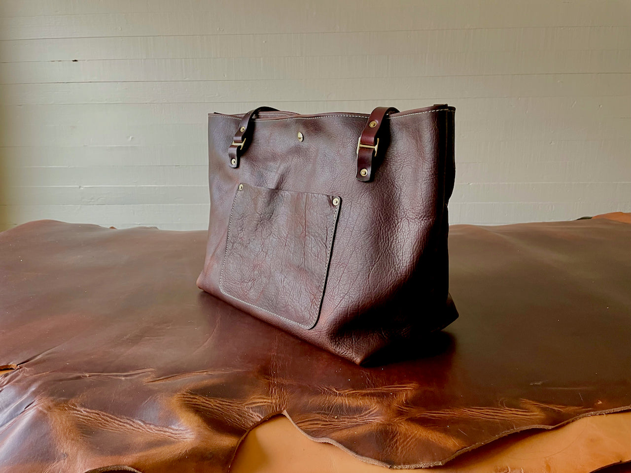 Tote #5004 | DARK BROWN | LARGE